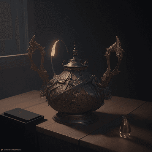 AI generated: 3D render conceptual stilllife with texto disrupt , sharp, dramatic lighting, close up, details, hyp...