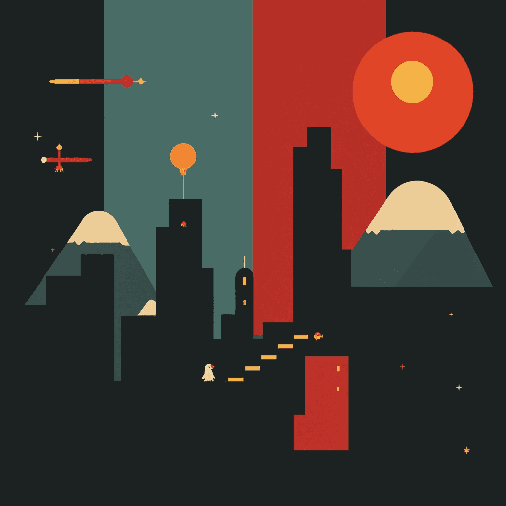 AI generated: Bauhaus swiss typography minimaist style poster about the super smash bros video game and nintendo c...