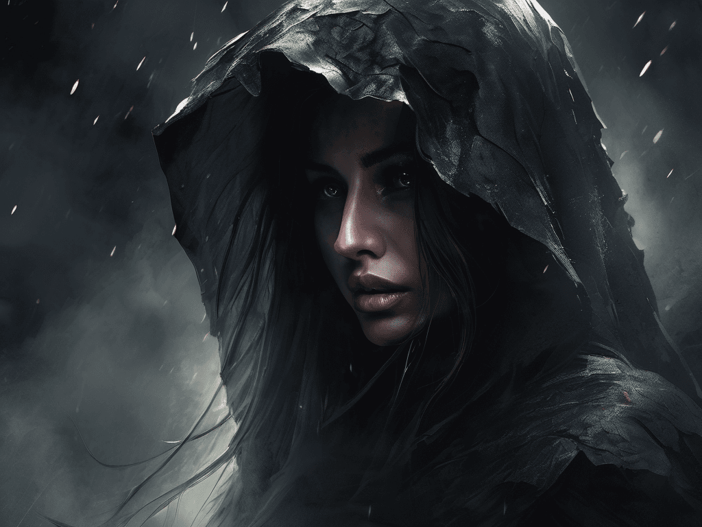 AI generated: I'm a ghost, brutal epic composition, digitally painted, (expressionism:1.1), (dramatic, gloomy, emo...