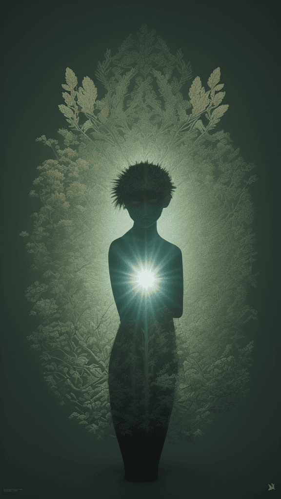 AI generated: Album cover or standalone art piece
Complex nature and shadow work
Masterful control of light diffus...