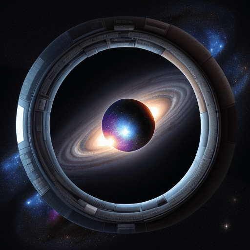 AI generated: Space,Binary,atronaut,galaxy,cuantic space