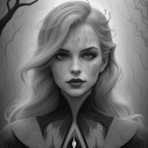 AI generated: vampires of the Midland ,lightning storm, layered grayscale and muddy stormy blues, Eyvind Earle, Er...
