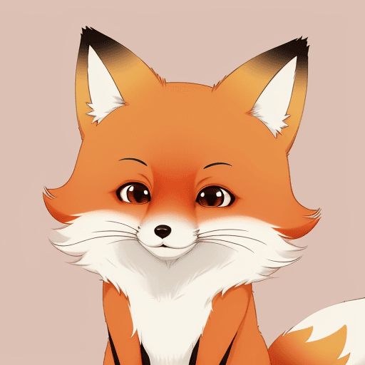 AI generated: awaii Fox: A cartoon fox with a sweet face and colorful fur, great for fans of Japanese kawaii cultu...