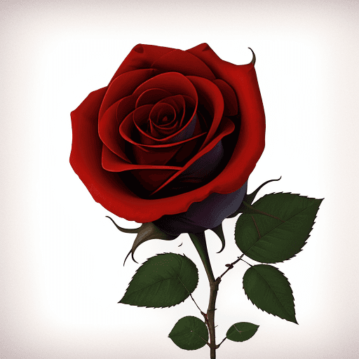 AI generated: a rose
