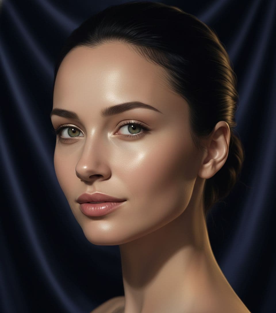 AI generated: Fine art photography, dramatic cinematic style, soft pastel colours, Rembrandt lighting, close-up po...
