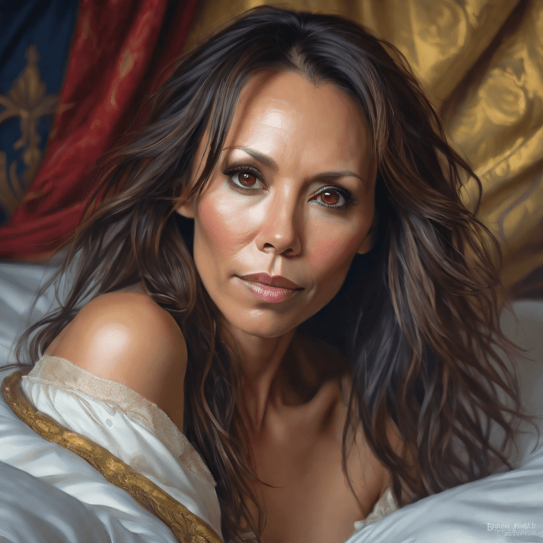 AI generated: Woman in bed