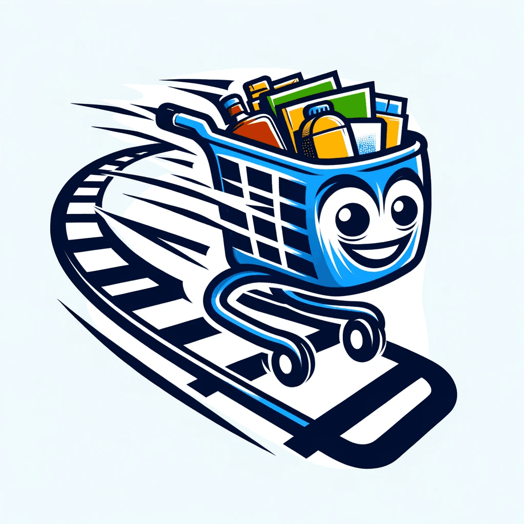 AI generated: Create a logo that embodies a dynamic and energetic character that goes on train railings. The logo ...