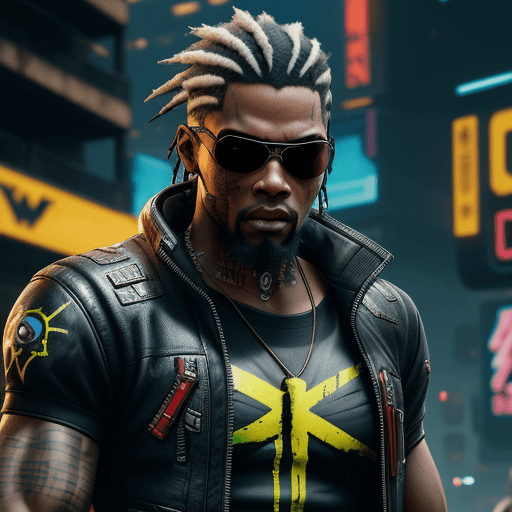 AI generated: boy outlaw nigga haduken
 cyberpunk 2077
