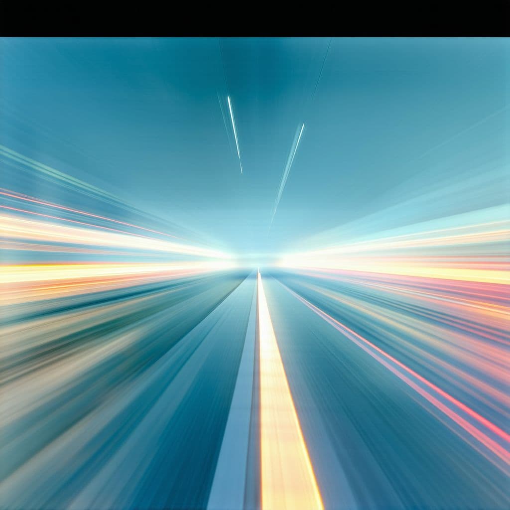 AI generated: Parallax effect causes foreground elements to move faster than the background, creating a sense of d...