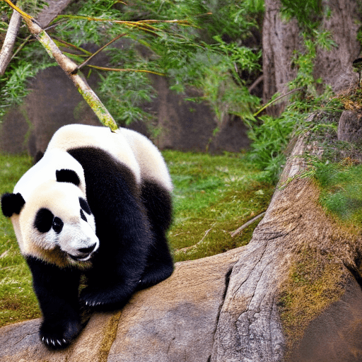 AI generated: Highly detailed photography of a good panda