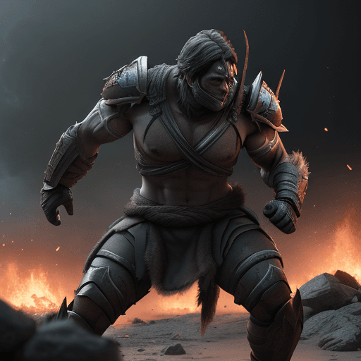 AI generated: Hyper realistic Spartan character design, smoke , photorealistic , octane render, unreal engine 5 , ...