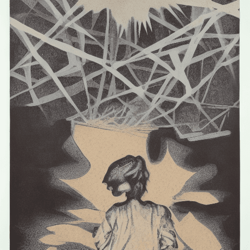 AI generated: Not here nor there, lithography