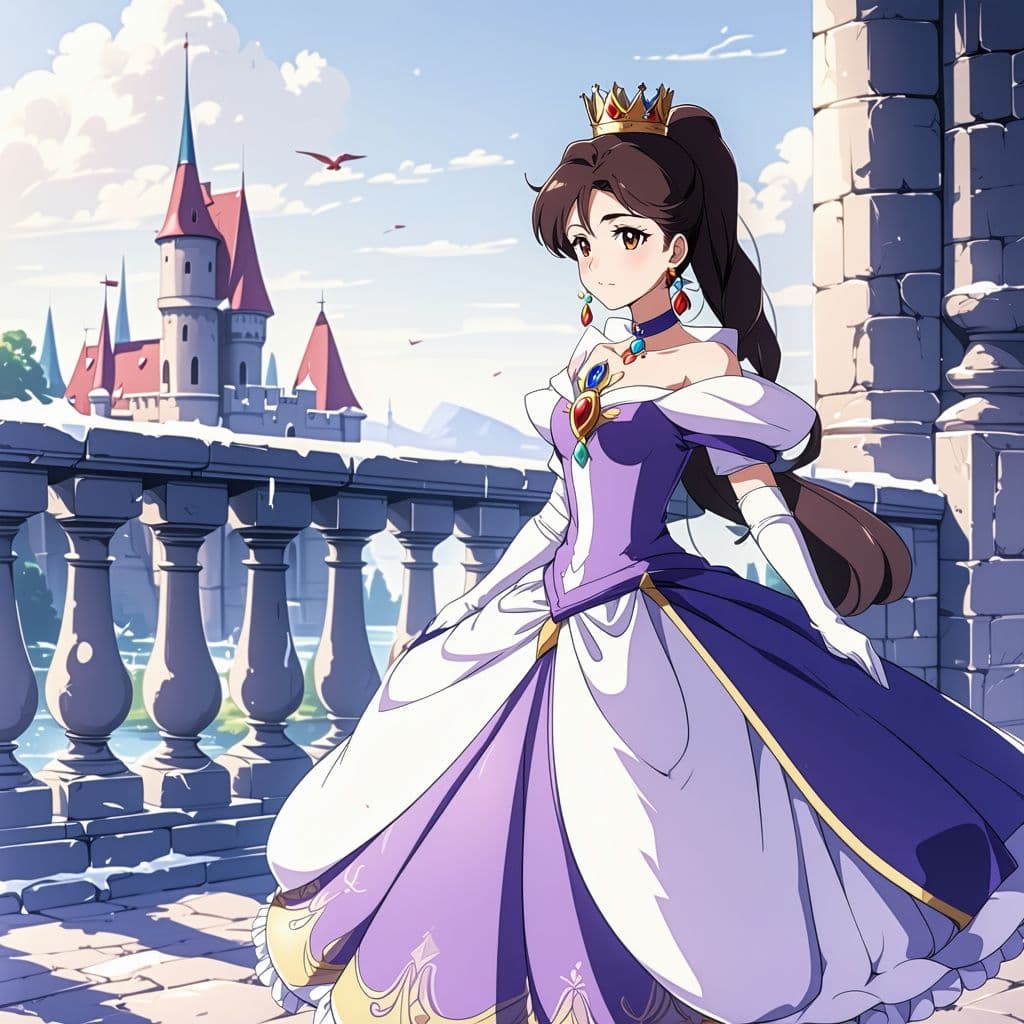 AI generated: girl,anime, princes