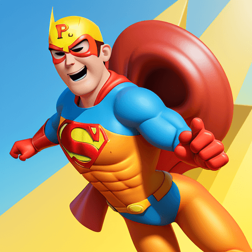 AI generated: cartoon 3D sunny bright Pixar-style image : super hero : full costume : cinematic --ar 68:128 --styl...