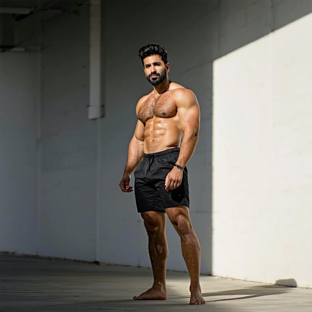 AI generated: full shot, full-length portrait, wide field of view, centered, showing entire body, award-winning ci...