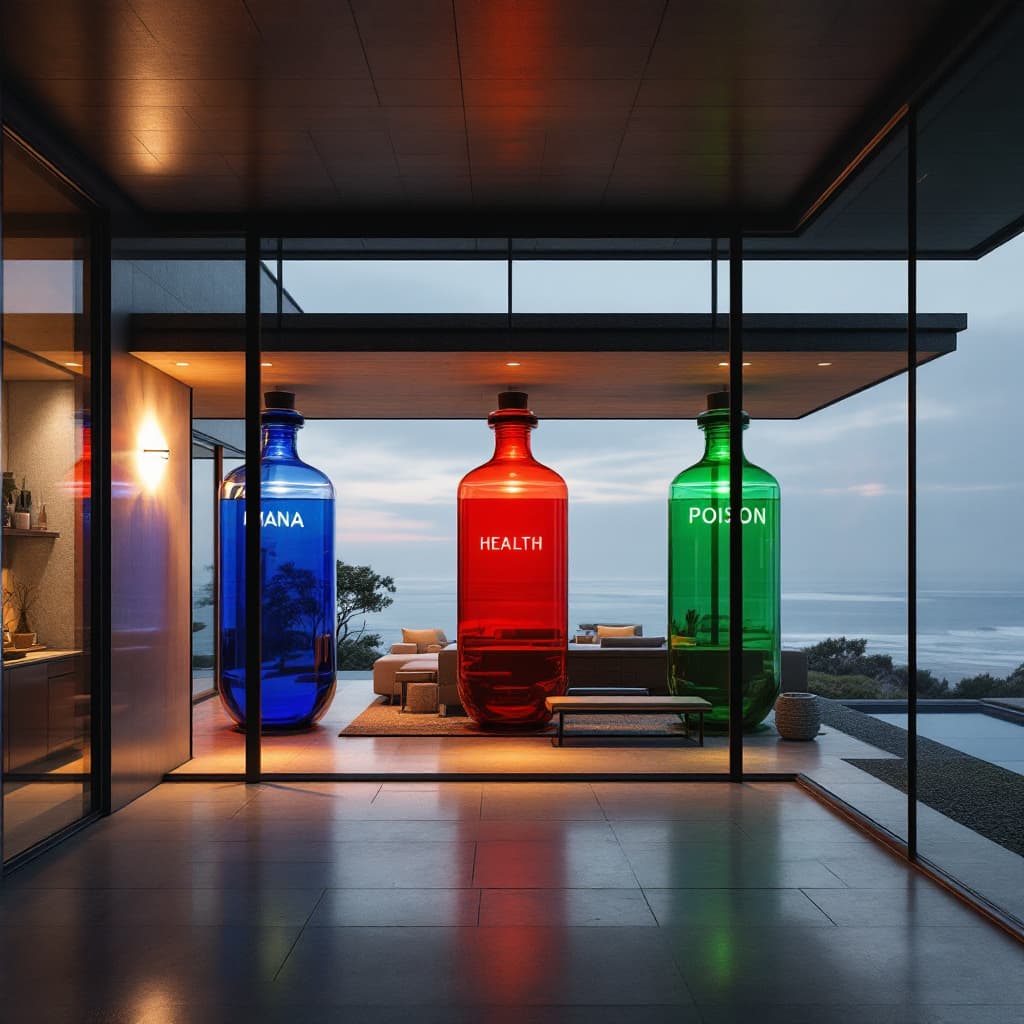 AI generated: Hyper realistic eye level exterior photo of a mid century modern style house overlookingphoto of thr...