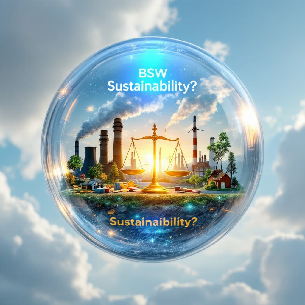 AI generated: A photorealistic glass sphere floating against a soft cloudy blue sky, containing a complex internal...