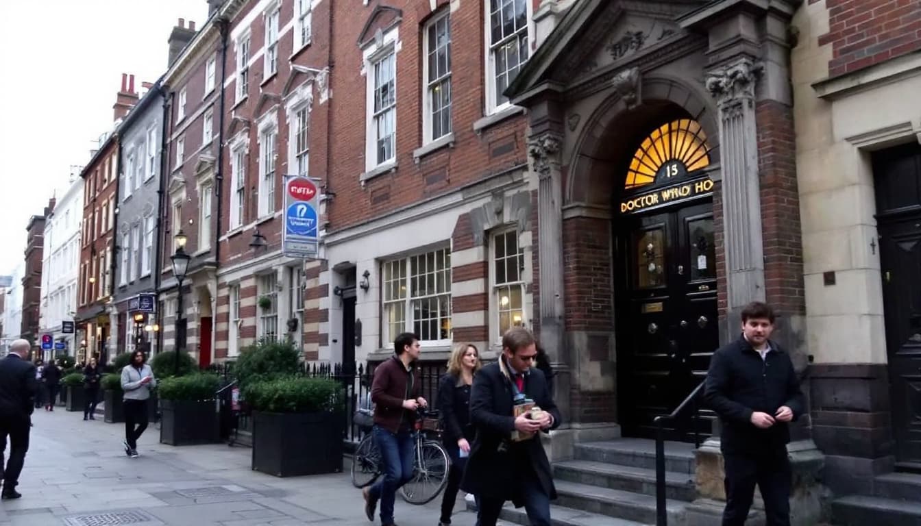 AI generated: doctor who 13 paternoster row in victorian london