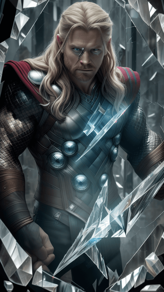 AI generated: highres,ultra-detailed,realistic,(best quality,8k,16k,masterpiece:1.2),shattered glass,mirror shards...