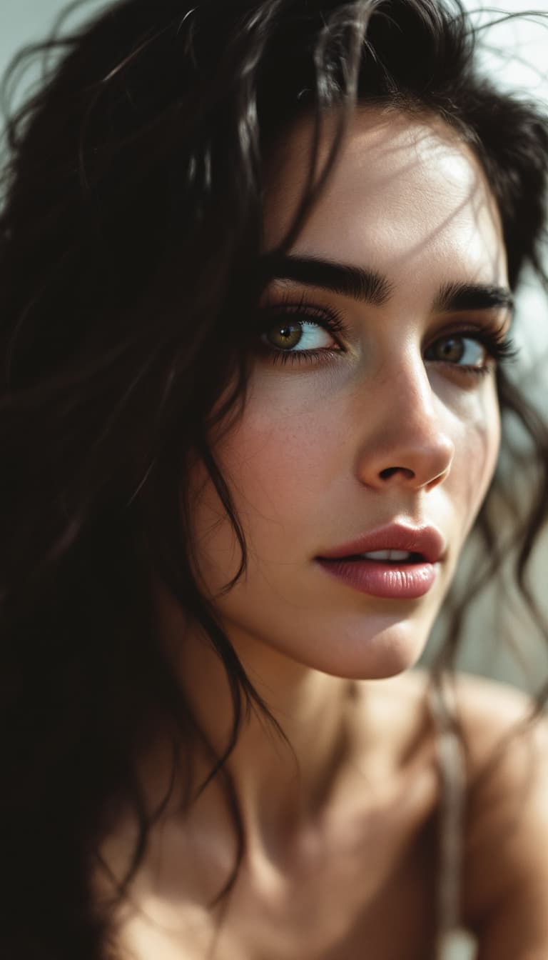 AI generated: Polarized photo , Jennifer Connelly