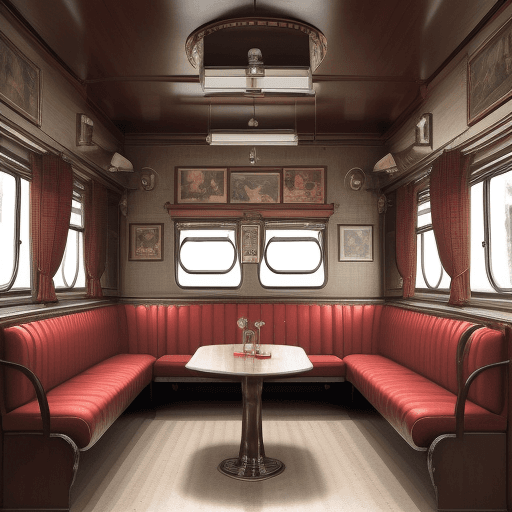 AI generated: High resolution photography interior design, of an urbar railway seat
