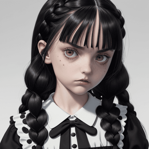 AI generated: an extremely detailed digital illustration, high resolution, masterpiece, (of Chr1st1naR1cc1 as Wedn...