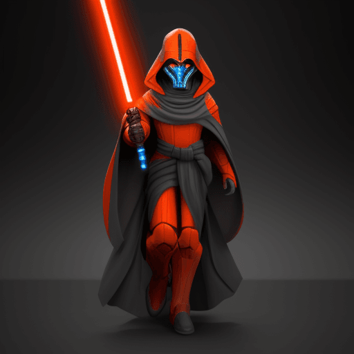 AI generated: Race zabrak orange sith