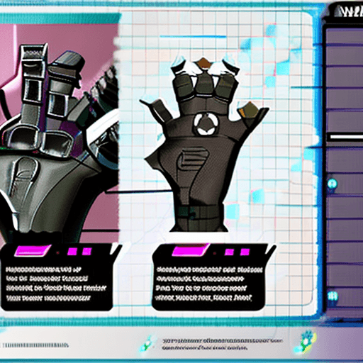 AI generated: Concept art of mecha hand with prompts and references
