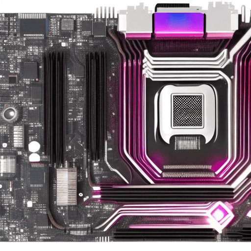 AI generated: cpu with rgb extremly power