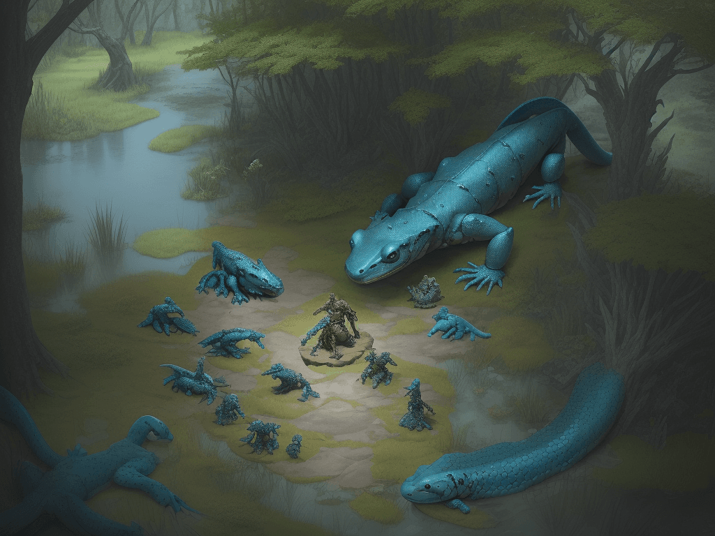 AI generated: An accurate scale view of the film's scenes from above, inspired by Dungeons & Dragons. The scene sh...