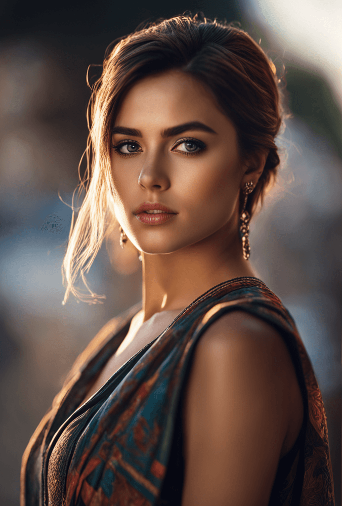 AI generated: A mesmerizing photo of a young woman from Spain: detailed, realistic, and captivating. The portrait ...