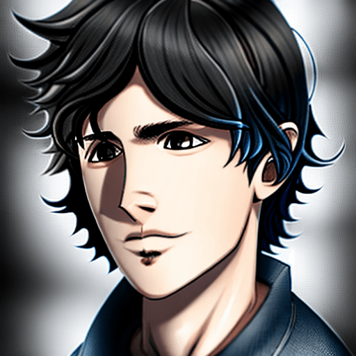 AI generated: Realistic Nico di angelo with a goatee