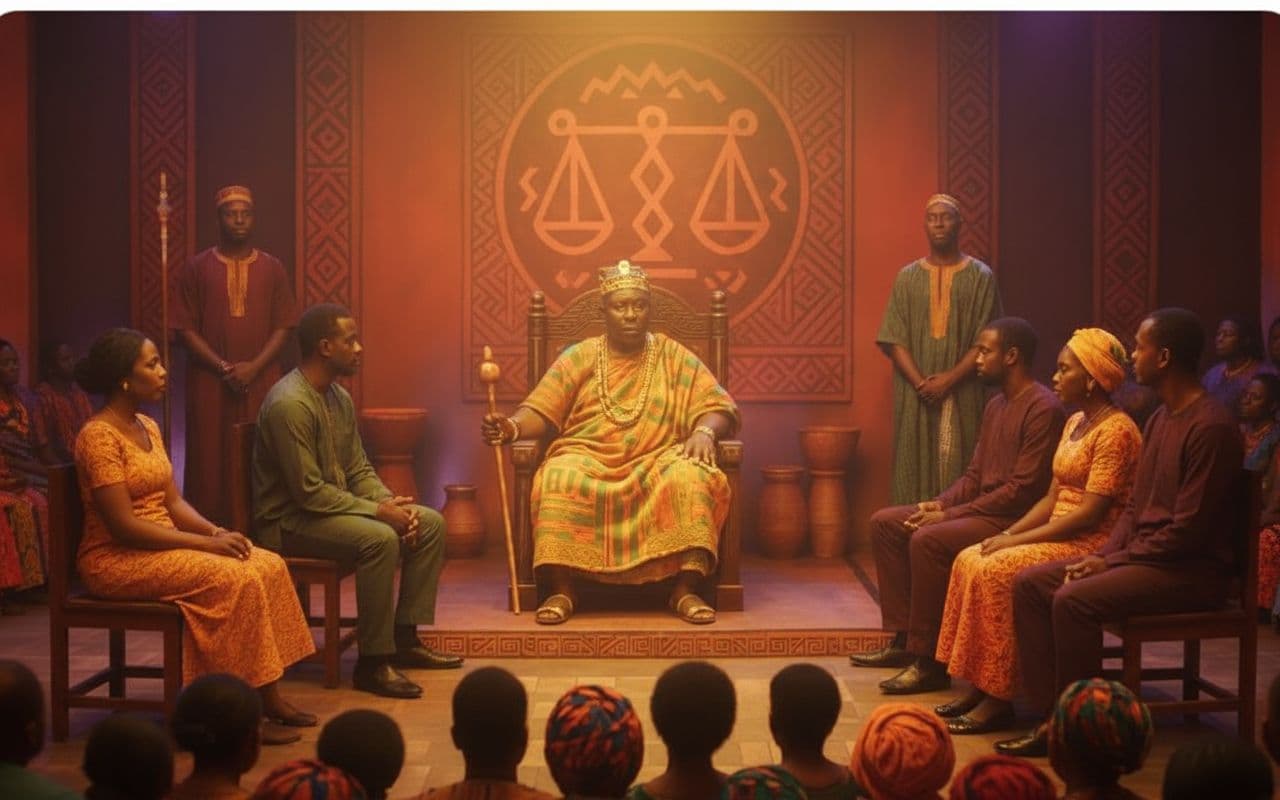 AI generated: make the studio court room bright an d maintain the cinematic look 