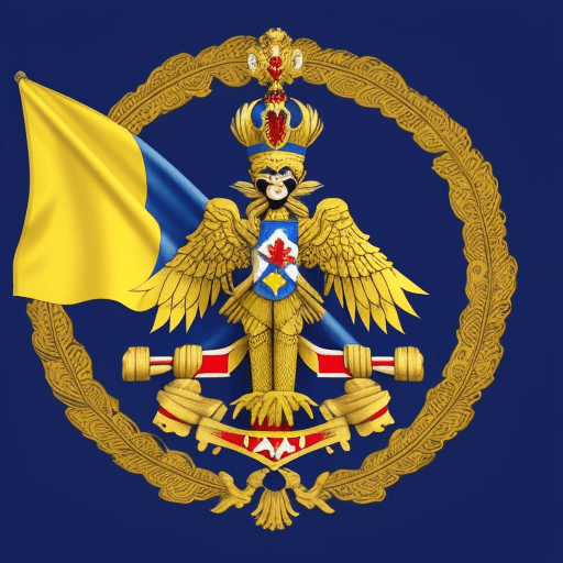 AI generated: ukraine puppet russia flag
