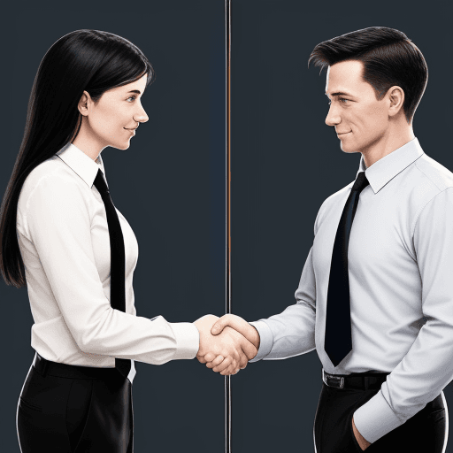 AI generated: Diagram Description: "Business Networking: Strong vs. Weak Ties"
Format: Split the diagram into two...