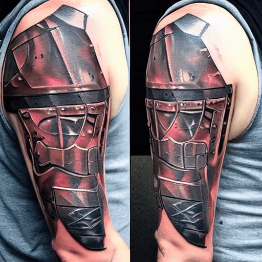 Stable Diffusion prompt: Armor tattoo