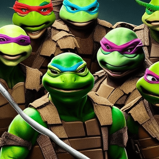 AI generated: Live action TMNT