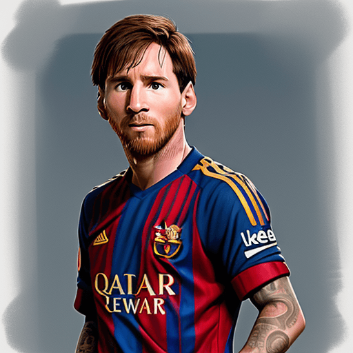 AI generated: Image of Lionel messi