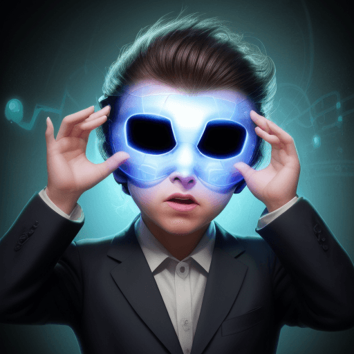 AI generated: cerebro con cara de pensar