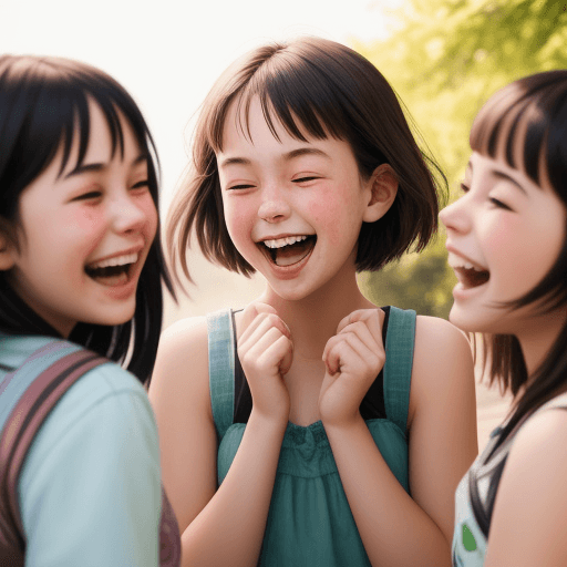 AI generated: a bunch of girls are laughing at an other girl
