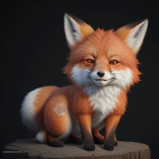AI generated: portrait of the cutest red fox ever, fluffy, photorealistic, soft lighting, unreal engine --ar 3:4 -...