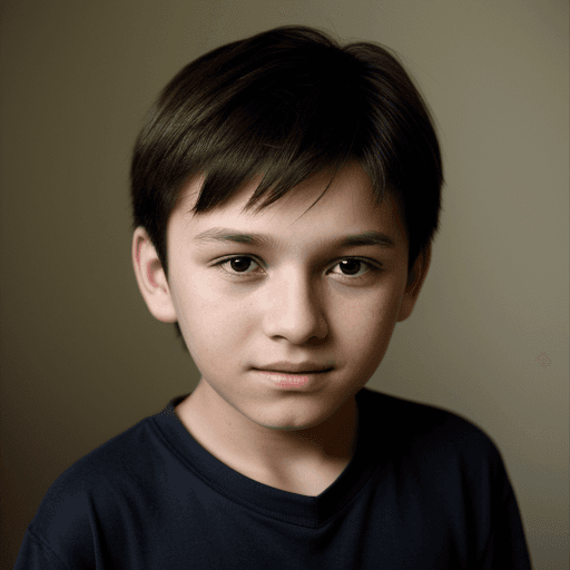 AI generated: A young boy, 10 years old,
