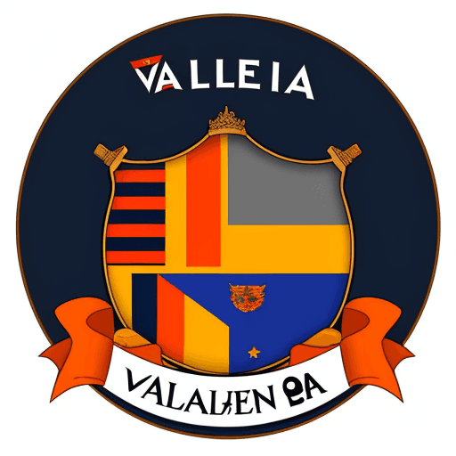 AI generated: generame un logo con la bandera de valencia y que ponga made in valencia 