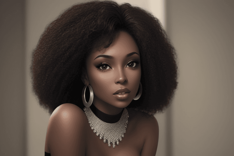 AI generated: a beautifull black women