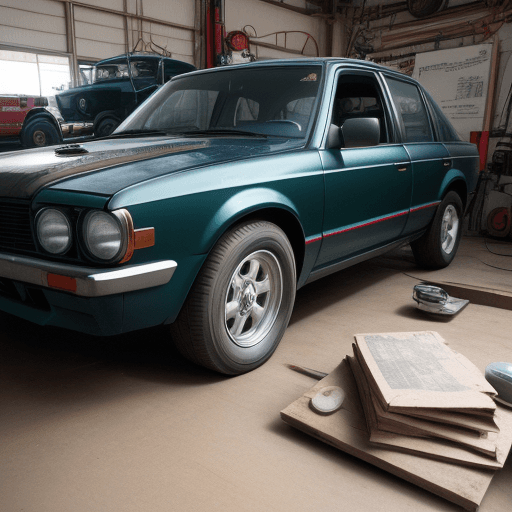 AI generated: make me an automotive picture, add text Pusat otomotif Nusantara