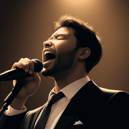 AI generated: a man sing