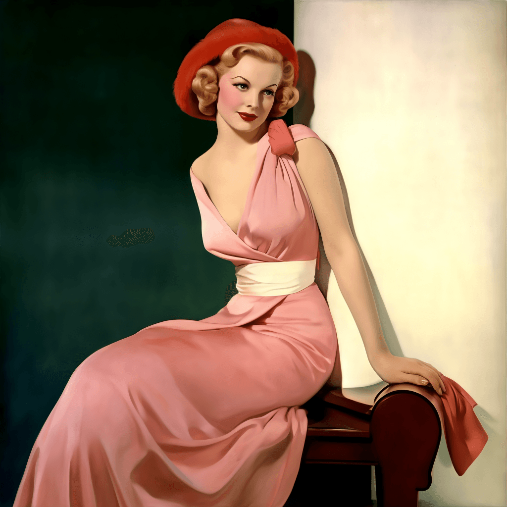 AI generated: high fashion, vogue 1938 --no ugly, deformed, noisy, blurry, distorted, out of focus, extra fingers,...