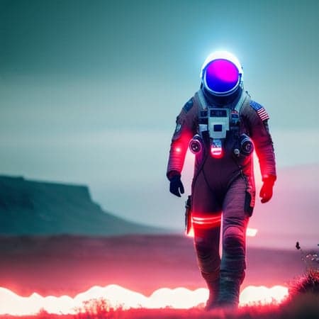 Neon Ground Astronaut - Image 2