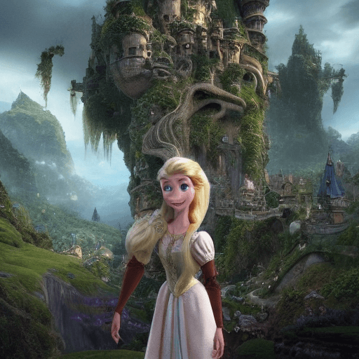 AI generated: Epic  magical  scene in a fantasy Landscape,Insane detailed different full body image ,in different ...