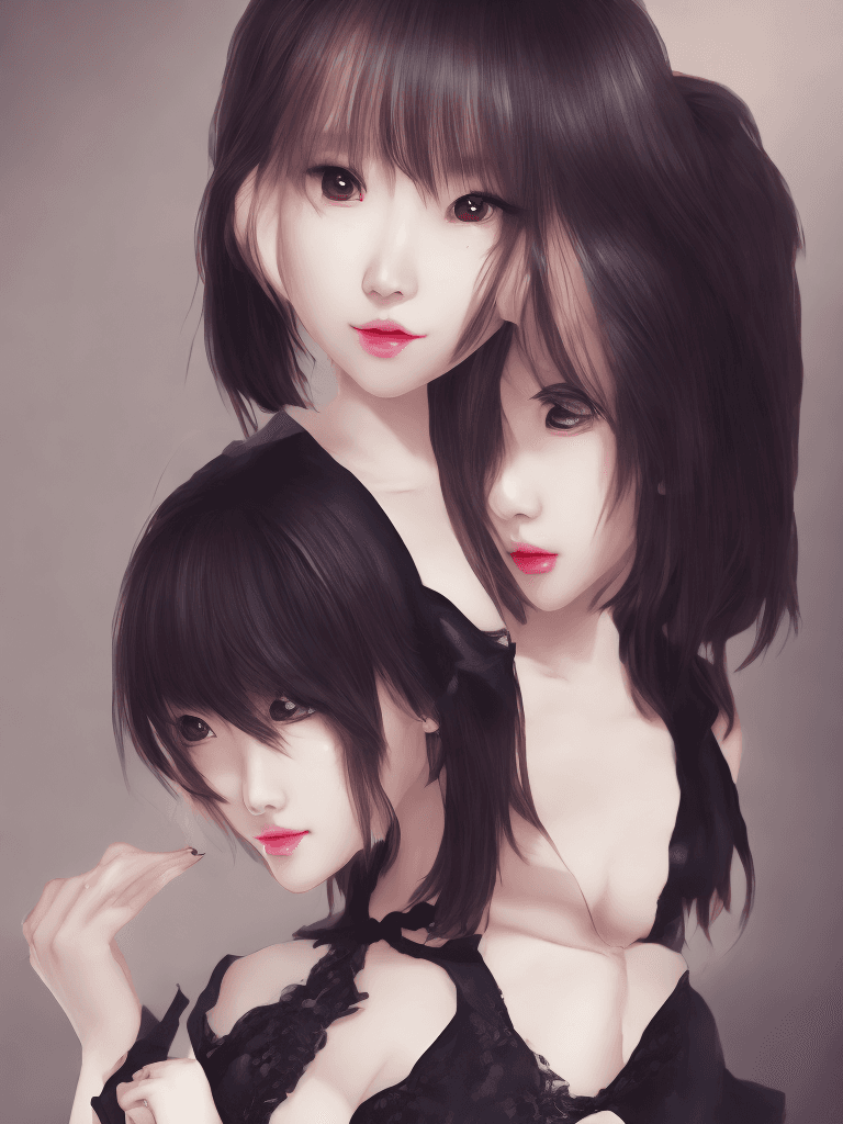 AI generated: (1girl, full body:1.4), Beautiful Korean woman, K-pop idol, (Cute Loose Bob hairstyle), (wearing a b...